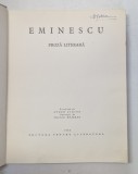 PROZA LITERARA de EMINESCU , ILUSTRATII DE TRAIAN BRADEAN , 1964