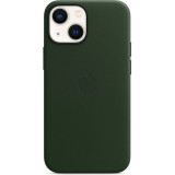 Husa de protectie Apple Leather Case with MagSafe pentru iPhone 13 mini, Sequoia Green