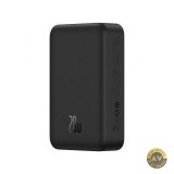 Baterie Externa Wireless Baseus Magnetic Mini 20000mAh 20W PD + FQI 1 x QI - 1 x USB-C Neagra PPCX150001