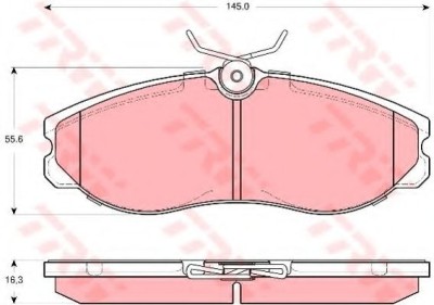 Set placute frana,frana disc NISSAN TERRANO II (R20) (1992 - 2007) TRW GDB3313 foto
