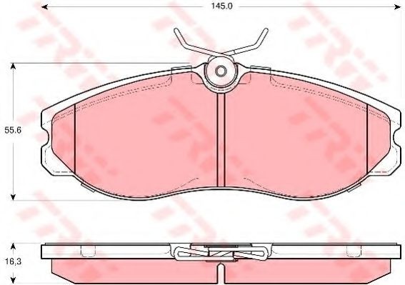 Set placute frana,frana disc NISSAN TERRANO II (R20) (1992 - 2007) TRW GDB3313