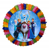 Pinata pentru petreceri 35 cm multicolora model Frozen Ana si Elsa