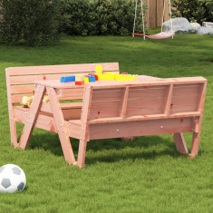 Masa de picnic pentru copii, 88x122x58 cm, lemn masiv douglas