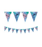 Banner triunghiular pentru petreceri, model Stitch si Angel Disney, 230 cm