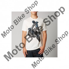 MBS FOX T-SHIRT THROTTLER PREMIUM, vintage white, M, 15/173, Cod Produs: 10817579MAU foto