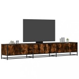 Cumpara ieftin Comodă TV, stejar fumuriu, 240x35x41 cm, lemn prelucrat