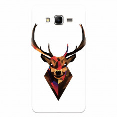 Husa silicon pentru Samsung Grand Prime, Geometric Tibetan Antelope