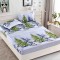 Husa de pat cu elastic Craciun,om de zapada cu brazi 180x200cm D051