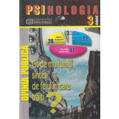 Psihologia, numarul 3, 2000