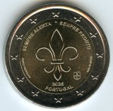 PORTUGALIA moneda 2 euro comemorativa 2025(1)_Miscarea Cercetasie, UNC