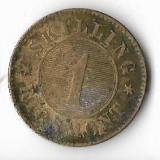 Moneda 1 skilling 1856 - Danemarca, Europa, Bronz