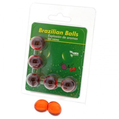 TALOKA - 5 BRAZILIAN BALLS STRAWBERRY &amp;amp; CHERRY INTIMATE GEL foto