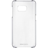 Capac de protectie Samsung Clear Cover pentru Galaxy S7, Black, Negru, Alt material, Carcasa