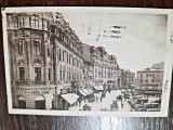 Carte postala, Calea Victoriei Piata Teatrului, Bucuresti 1921, circulata