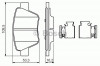 Set placute frana,frana disc VW EOS (1F7, 1F8) (2006 - 2016) BOSCH 0 986 494 643