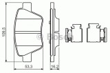 Set placute frana,frana disc AUDI A3 (8P1) (2003 - 2012) BOSCH 0 986 494 643