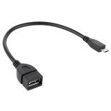 Cablu OTG USB A Mama - Micro USB Tata 20 cm, Oem