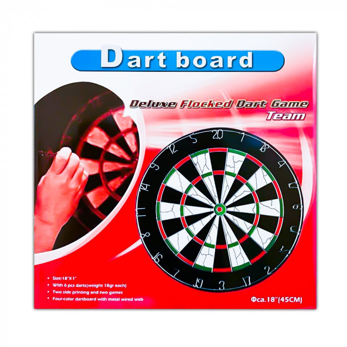 Darts cu 6 sageti, Deluxe, 1 set/cutie