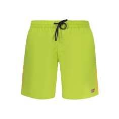 Norway Pantaloni scurti de baie barbati simplii cu logo, verde neon, M