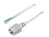 Cablu 3x1,5mm2 IEC C19 mamă PVC 1,5m gri 16A