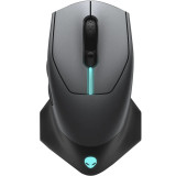 Mouse gaming wireless Alienware 610M, Moon Grey