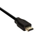 CABLU video LOGILINK, HDMI (T) la HDMI (T) 1.4, 0.2m, conectori auriti, rezolutie maxima 4K (3840 x 2160) la 30 Hz, plastic, dublu ecranaj, negru, &quot;CH