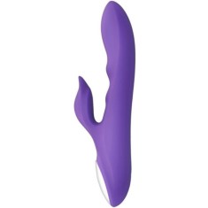 Vibrator Iepuras Galatea Galo, 10 Moduri Vibratii, Silicon, USB, Mov, 21 cm