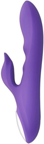 Vibrator Iepuras Galatea Galo, 10 Moduri Vibratii, Silicon, USB, Mov, 21 cm