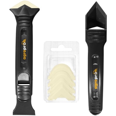 Set aplicator si razuitor silicon AgroPro, 5 capete 3-17 mm foto