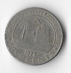 Moneda 5 cents 1975 - Liberia foto