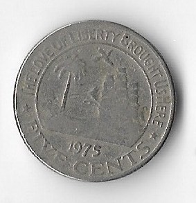 Moneda 5 cents 1975 - Liberia foto