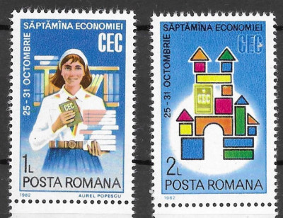 Romania 1982 - Saptamana Economiei (C.E.C.), serie nestampilat, MNH, LP 1064 foto