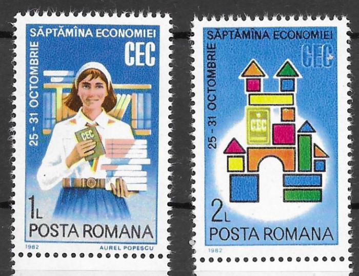 Romania 1982 - Saptamana Economiei (C.E.C.), serie nestampilat, MNH, LP 1064