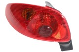 Stop spate lampa Peugeot 206 (2), 02.03-04.09 Hatchback, spate, omologare ECE, fara suport bec, 6350R9; 6350S0, Stanga, Depo