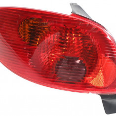 Stop spate lampa Peugeot 206 (2), 02.03-04.09 Hatchback, spate, omologare ECE, fara suport bec, 6350R9; 6350S0, Stanga