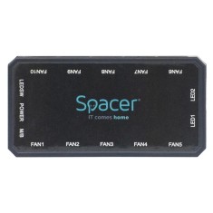 Fan Hub Spacer 10 porturi, viteza reglabila, cu LED ARGB, foto