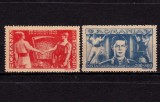 RO 1945 LP179 &quot;Frontul Plugarilor&quot; , Regele Mihai , serie urme sarniera,MLH, Nestampilat