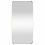 Oglindă de perete, auriu, 40x80 cm, dreptunghiulară