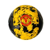Minge fotbal Manchester United, negru galben, marime 5