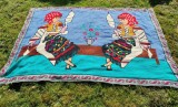 ** Peretar mare vechi cusatura pe etamina, sezatoare, anii 60-70, Romania