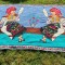 ** Peretar mare vechi cusatura pe etamina, sezatoare, anii 60-70, Romania