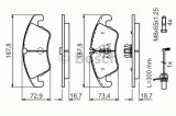 Set placute frana,frana disc FORD FOCUS II (DA) (2004 - 2012) BOSCH 0 986 494 456