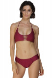 SW1506-2113 Costum de baie in doua piese cu bustiera si chilot slim, M/L