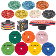 Set 7 discuri diamantate pentru slefuit Powermat foto