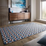 Cumpara ieftin Covor Manhattan Lennox Geo Albastru 120X170 cm, Flair Rugs