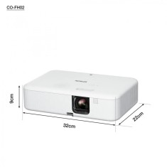 Proiector Epson CO-FH02, 3LCD, 3.000 lumeni/ 2.000 lumeni Ecomode, FHD, foto