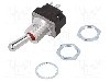 Intrerupator basculant, 2 pozitii, mod comutare (ON)-OFF, DPDT, HONEYWELL - 2MT1-6 foto