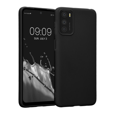 Husa Kwmobile pentru Motorola Moto G42, Silicon, Negru, 59182.47 foto