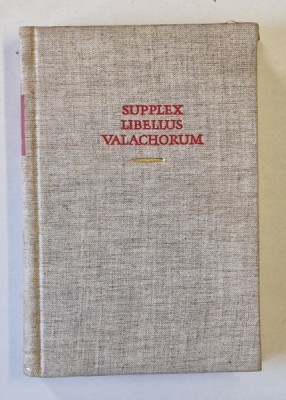 SUPPLEX LIBELLUS VALACHORUM de D. PRODAN, BUC. 1967 foto