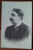 Fotografie tip carte postala, barbat Dr. Bomchis, perioada interbelica